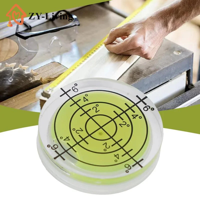 1Pcs 32mm Spirit-Bubble Degree Mark Mini Bubble Level Accuracy Round Measuring Meter Professional Measuring Tools Quake