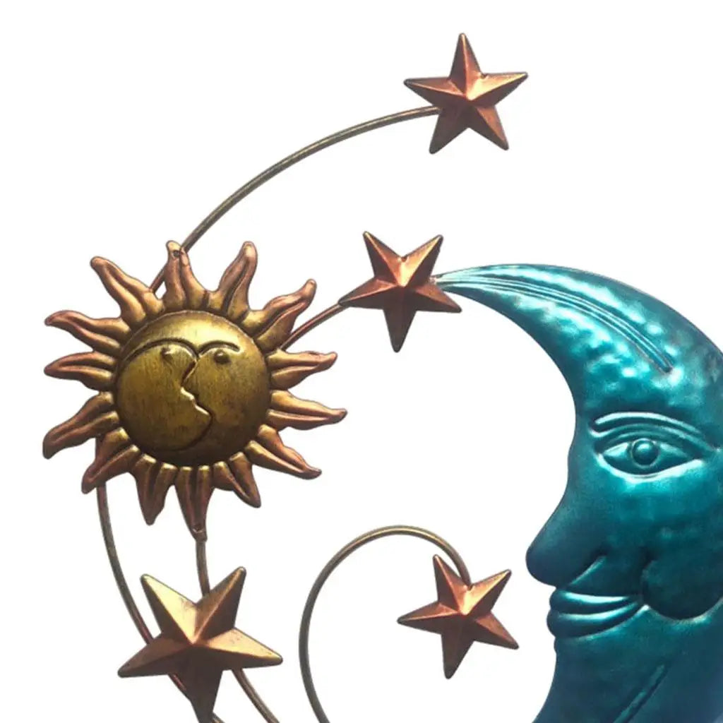Modern Hanging Interior Sculpture Iron Decorative Creative for Backyard Gifts for Quake Default Title