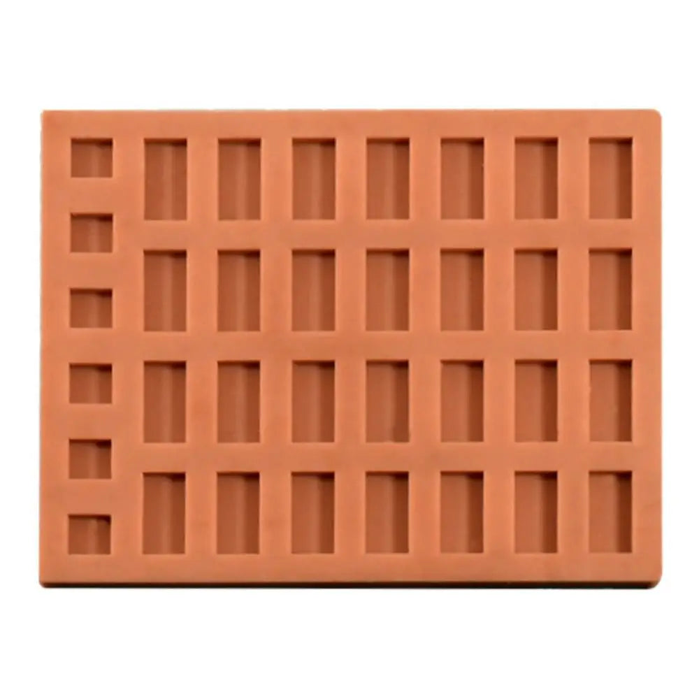 Red Mini Brick Silicone Mold Building Making Handmade House Tile Model Mould Construction Material DIY Accessories Quake 1