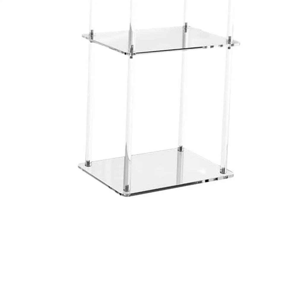 Acrylic Small Table 3 Tier Versatile Bedside Furniture for Small Space Bedside Cabinet for Bathroom Home Balcony Bedside Office Quake
