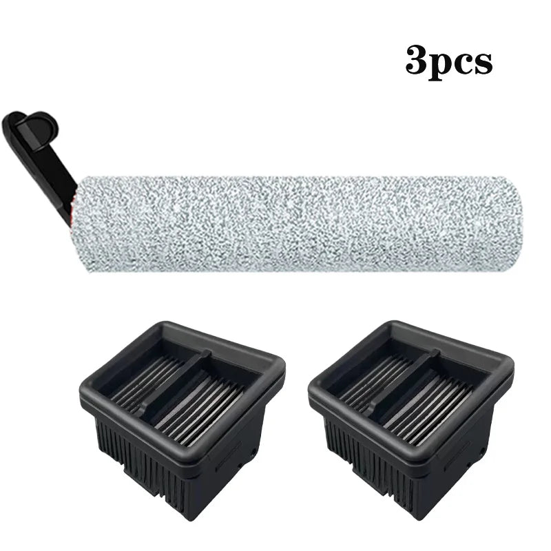 Dreame H12 Pro / H12 Plus Soft Brush Spare Parts Wet Dry Vacuum Cleaner Roller Hepa Filter Accessories Quake 3pcs-1