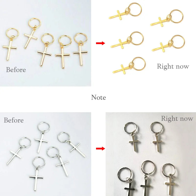 5/10 Pcs Hair Braids Leaves Beads Women Silver Gold Color Hip-hop Hair Rings Braid Bead Hair Headband Braiders Accessories Quake