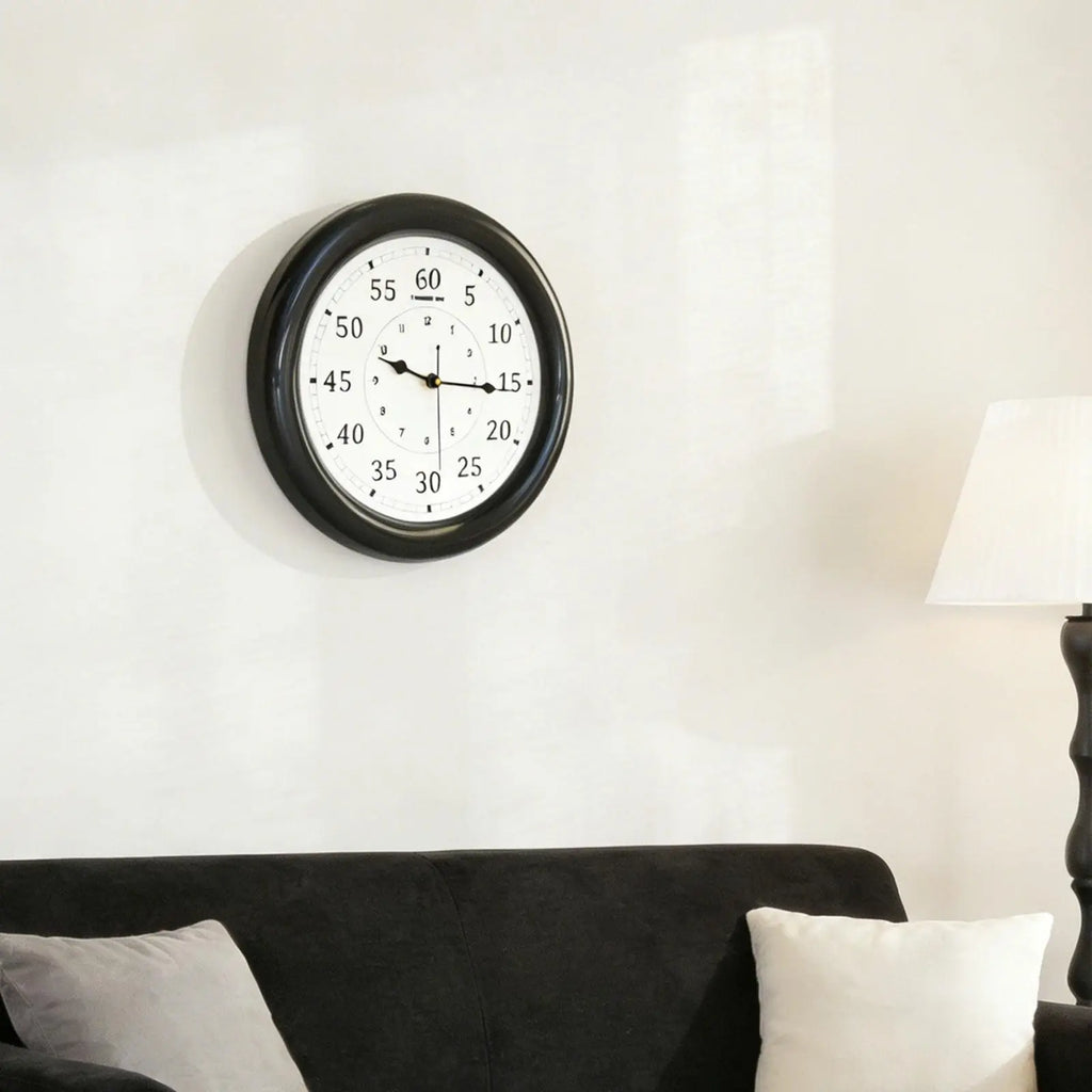 Versatile Wall Clock Modern Design Easy Read Decorative Accent for Bedroom Bathroom Dining Home Quake