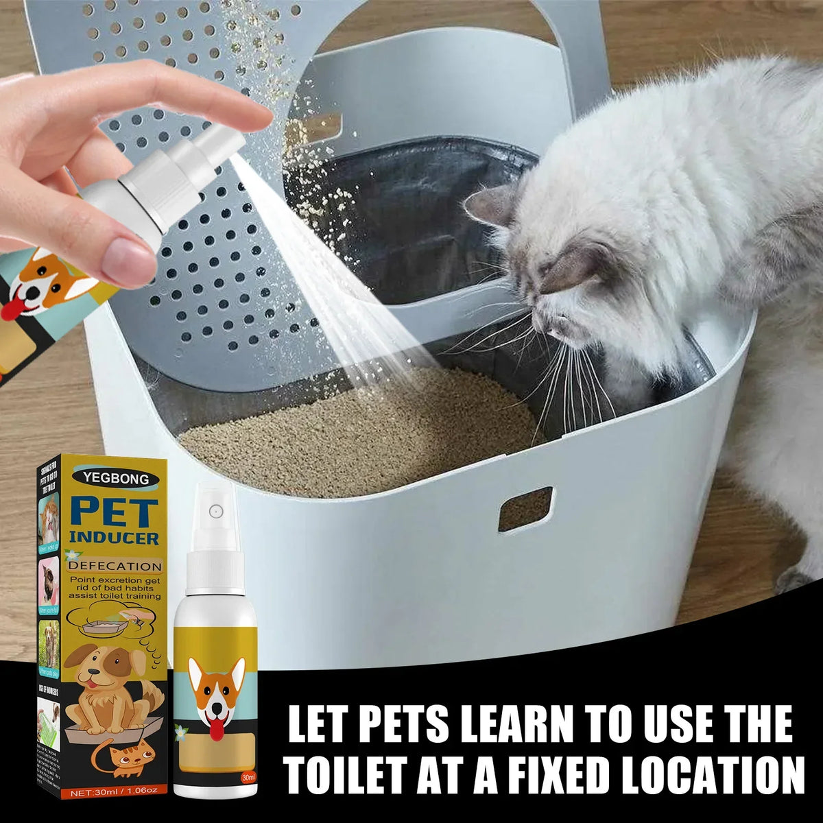 Dog Potty Training Spray Cats Kitten Outdoor Urine Poops Stool Location Helps Puppies Toilet Pet Positioning Defecation Inducer Quake