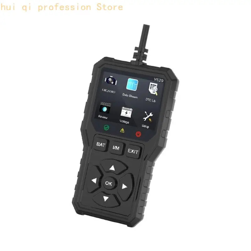 2.8Inch Screen Advanced Car Diagnostic Tool With 35000+ Code Library And Silicone Button Code Search For Quick Diagnosis H8WE Quake