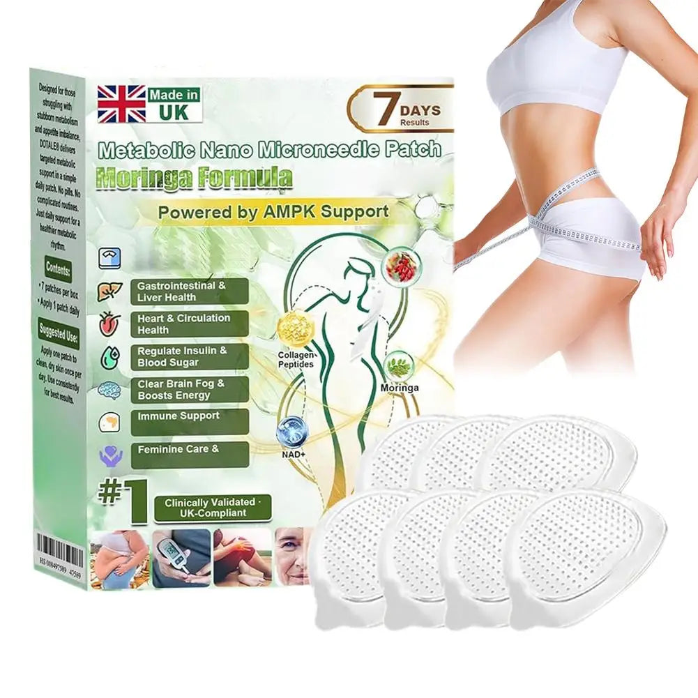 Advanced Nano Microneedle Patch For Body Skin Daily Use External Application Care Sticker Breathable Comfor Adhesion ≤0.3mm Quake 7pcs green