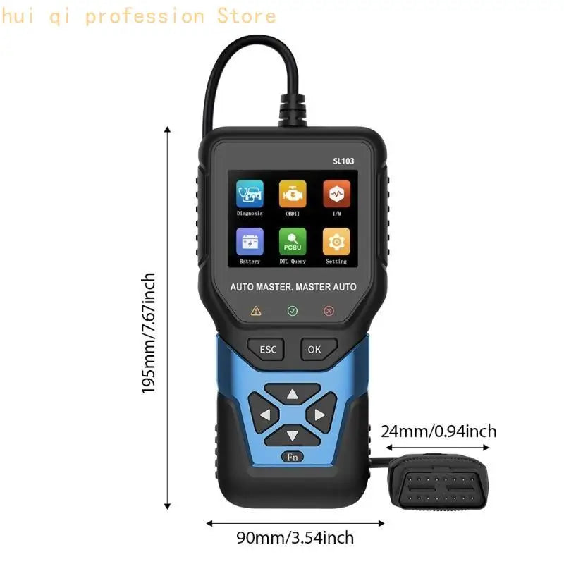 Advanced EOBD Reader Fault Code Rubber Live Variable Monitoring Dense Plan For DIY Car Repairs H8WE Quake