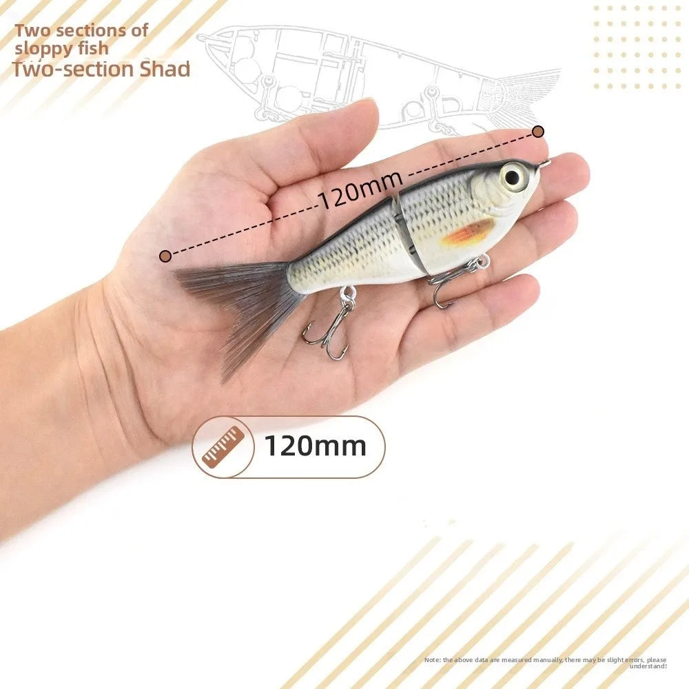 Fishing Gear Joint Design Bass Lure Hard Baits Style Trout Wobbler Glide Action Wobbler Type Pike Lure Fishing Quake
