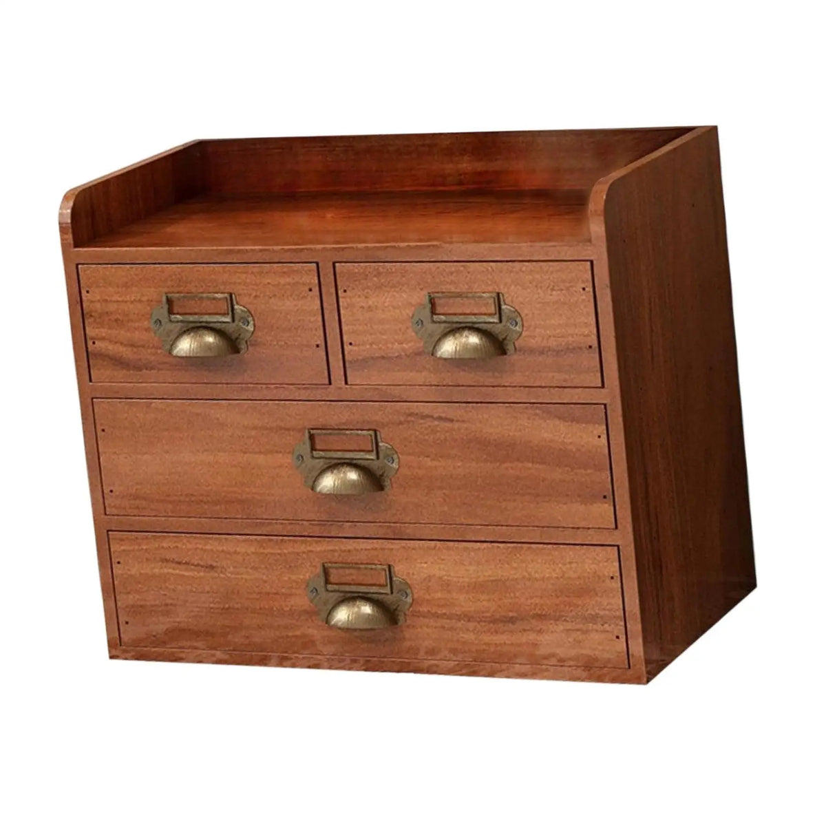 Desk Drawer Organizer Wooden Storage Box Farmhouse Home Decor Dresser Organization for Entryway Daily Use Toiletry Closet Quake