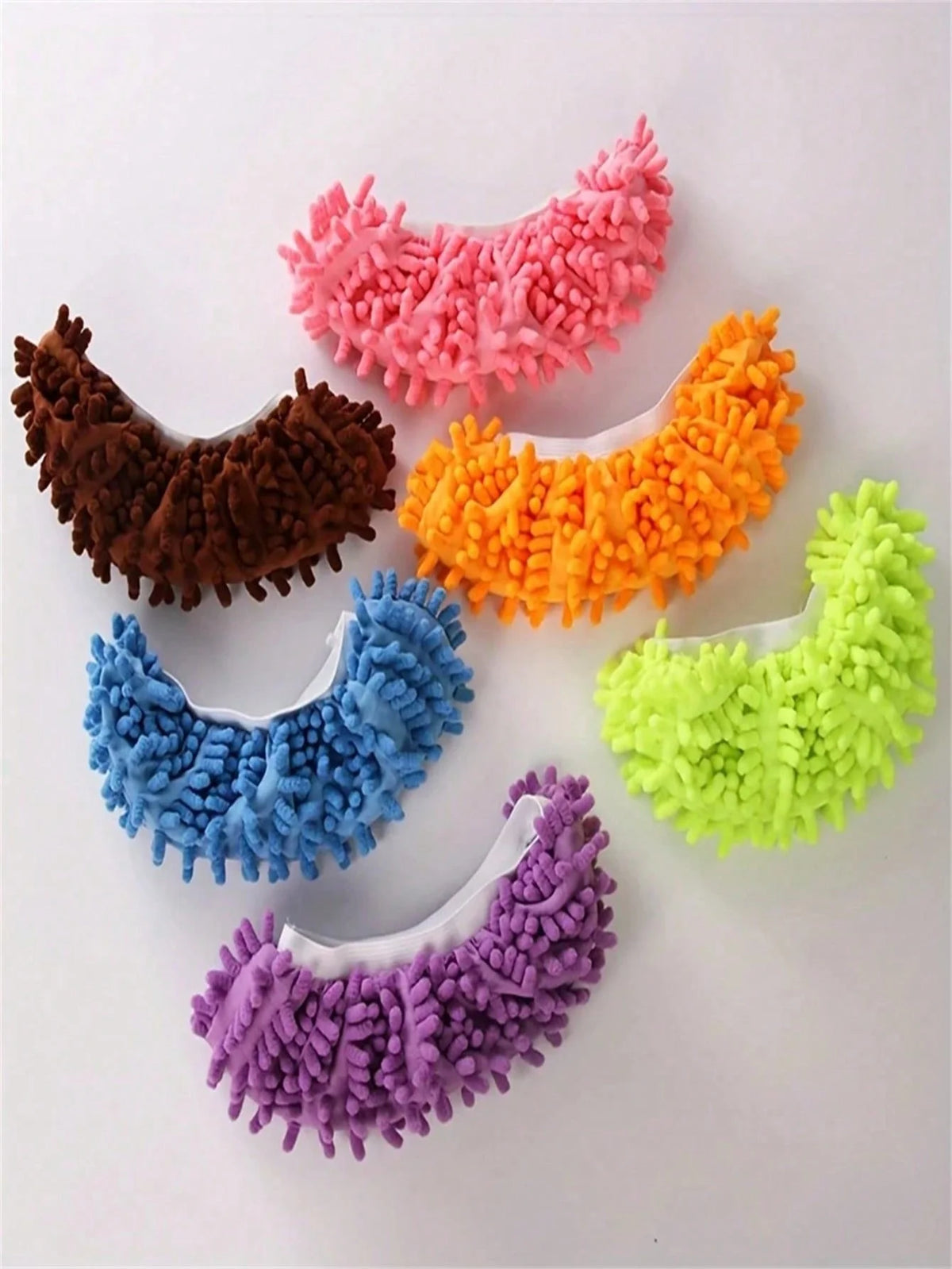 2Pcs Mop Slippers Soft Washable and Reusable Microfiber Foot Socks Suitable for Cleaning Dust in Bathrooms Kitchens and Bedrooms Quake