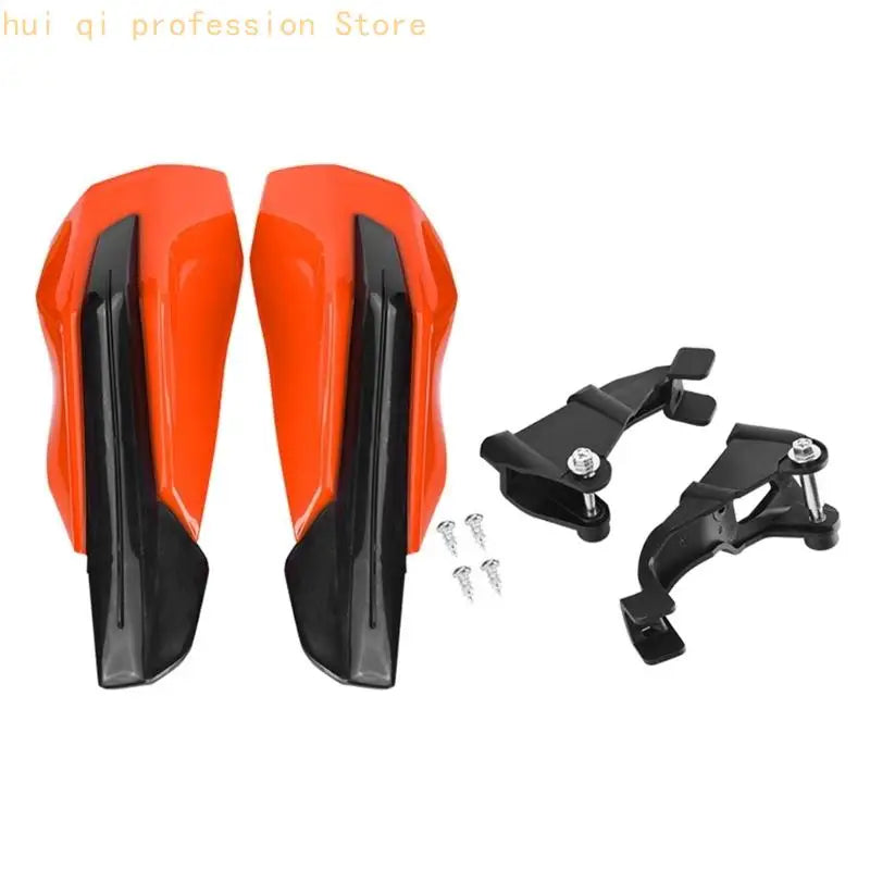 Replacement Handguard for Trail Bars, Plastic Guard Pair with Brackets for Brush Contact and Cold Wind Use H8WE Quake for Orange CN