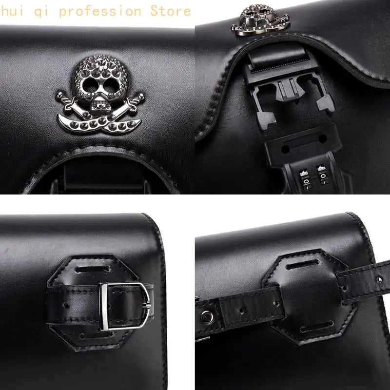 Motorcycle Side Bag Tear Resistant Multiple Pockets For Essential Easy Mounting H8WE Quake