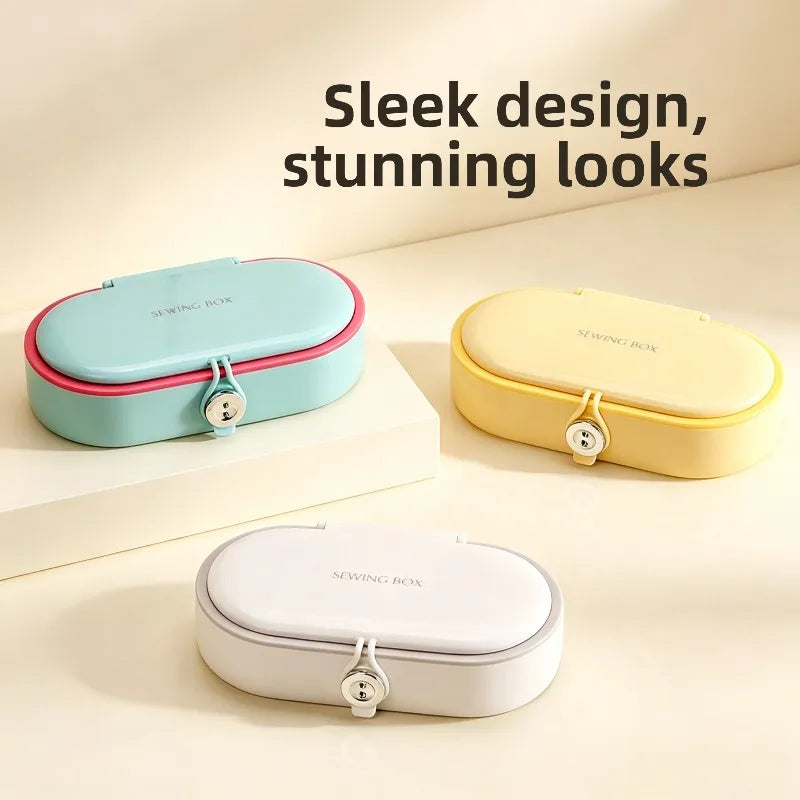 Dopamine Magnetic Sewing Kit Box Home Dorm Mending Set High Quality Portable Thread Needle Storage Case Household Goods Quake