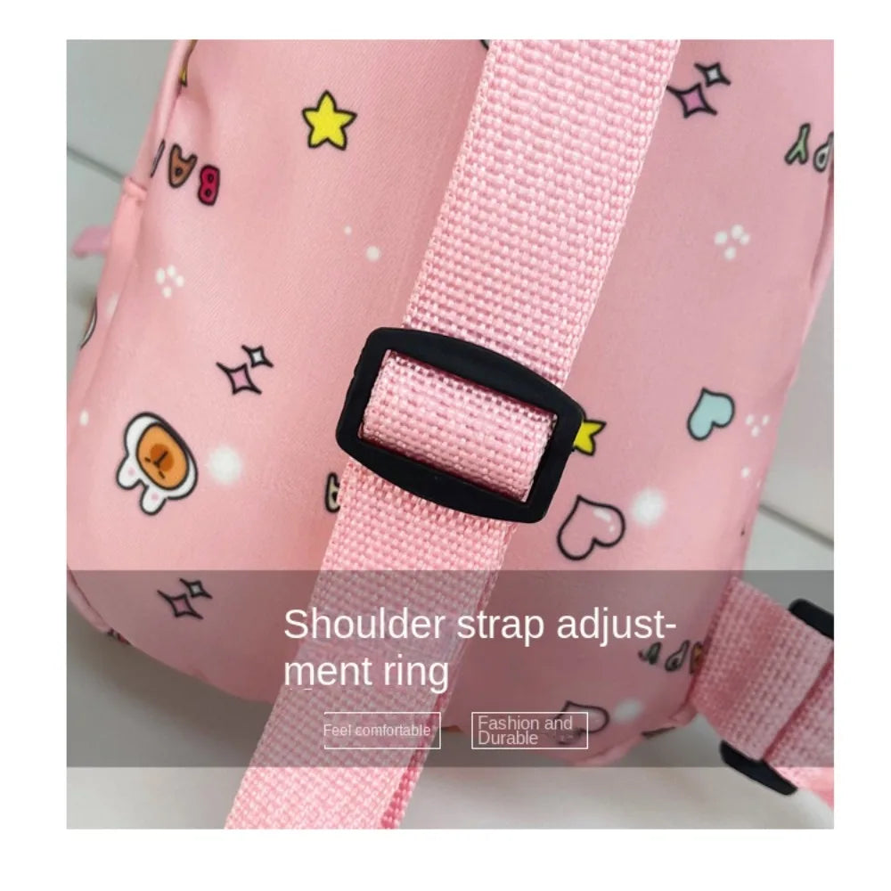High Quality Capybara Shoulder Bag Cartoon Animal Nylon Crossbody Bag Lightweight Coin Purse For Kids Quake