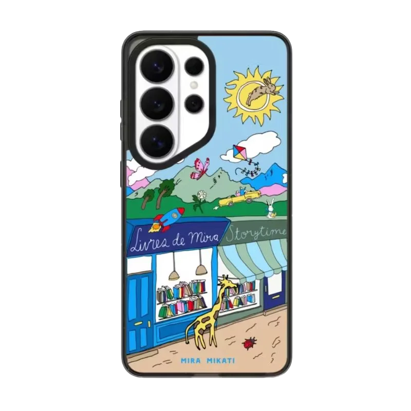 Over Thinker Rocket Pattern Acrylic Magnetic Case: Compatible with Samsung Galaxy S23 U S24U S25 S26 Ultra S25+ S26 Plus Shell Quake Acrylic (MagSafe) 1 for Galaxy S23 Ultra