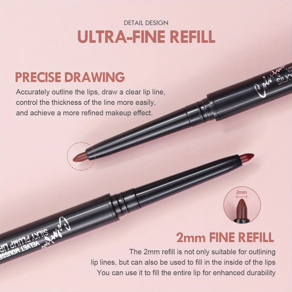 Lip Liner Waterproof, Sweatproof, Matte Multi-Color Correcting Lipstick Pencil Lip Makeup Cosmetics Mother's Day Gifts Quake