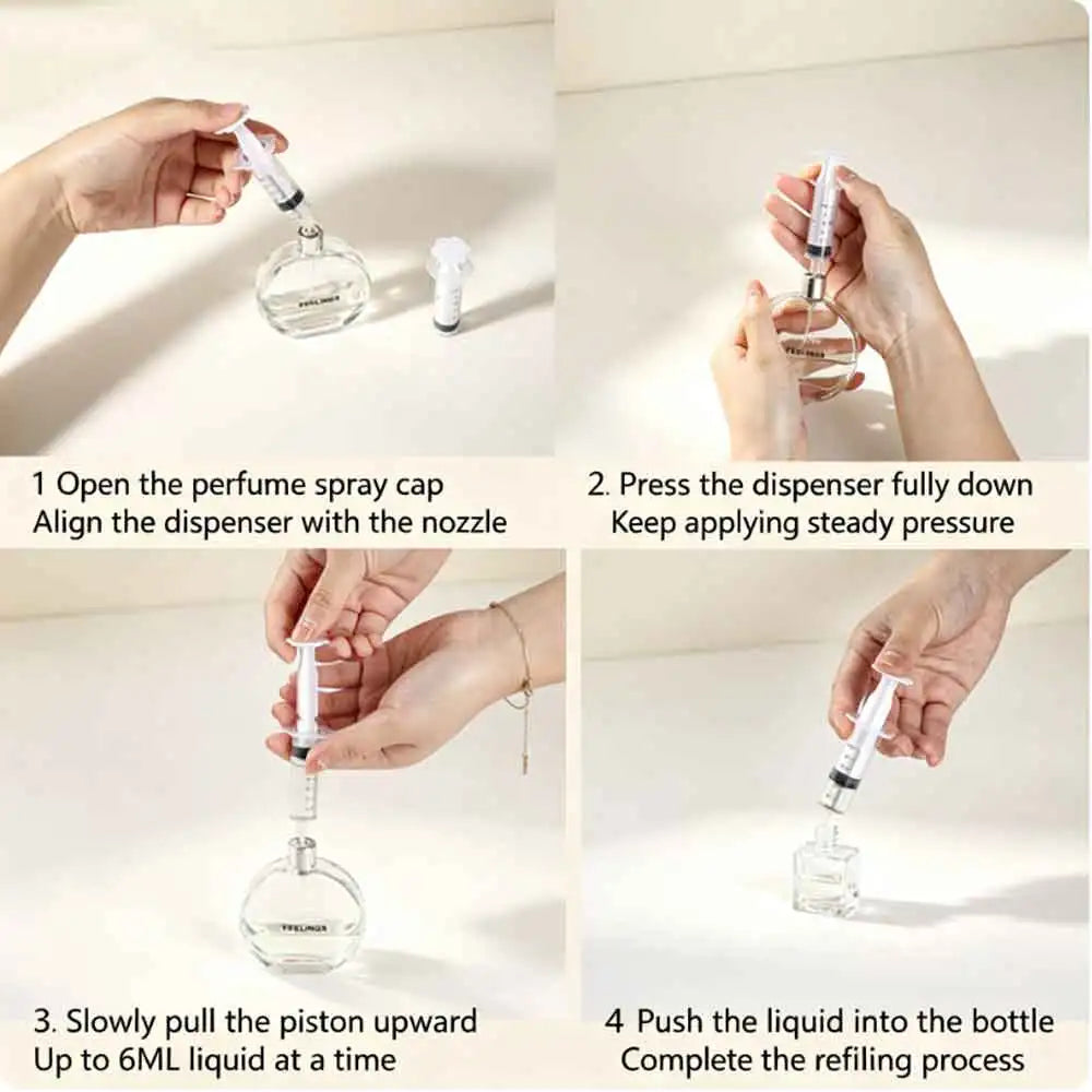 vvocci 20pcs cosmetic pump syringe tool plasticdistribution of refillable perfume syringe for quantitative 0.34oz bottles Quake