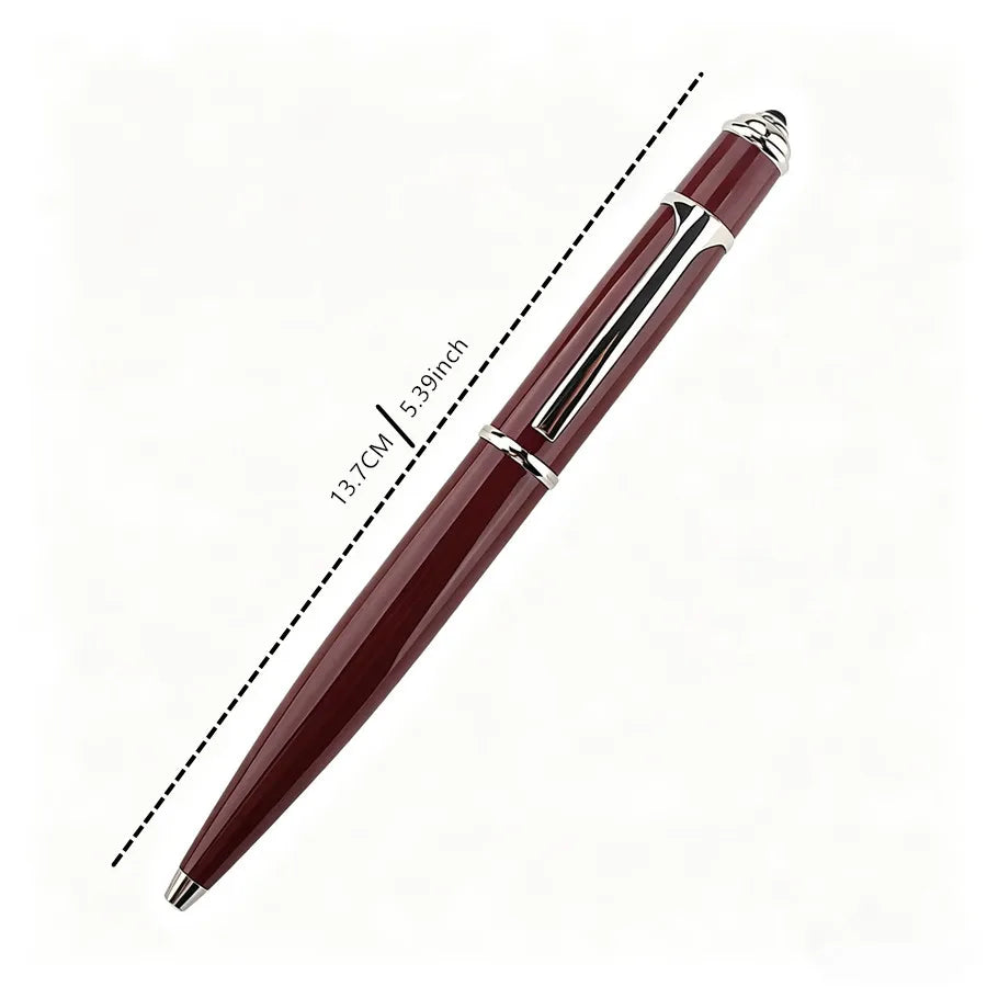 Retractable Metal Ballpoint Pen, Luxury Business Signature Pen, Smooth Writing Office Stationery,Ideal for School, Office, Quake