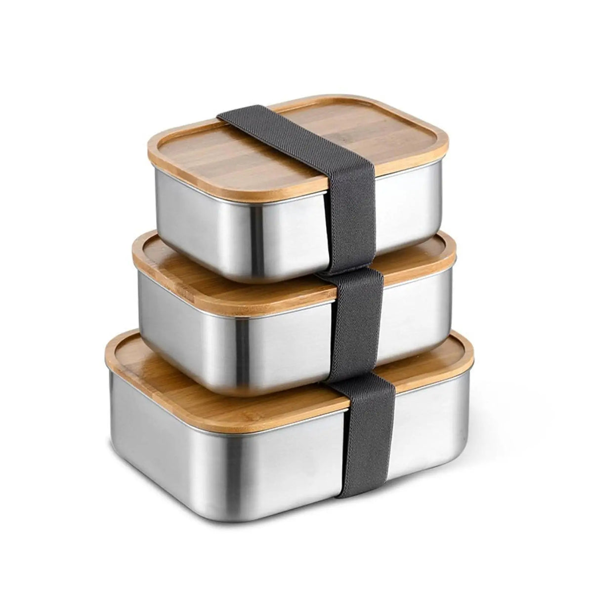 Stainless Steel Portable Bento Easy to Carry Rust Proof Crash-resistant Food Container for Dorm Commuting Office Picnic Kids Quake