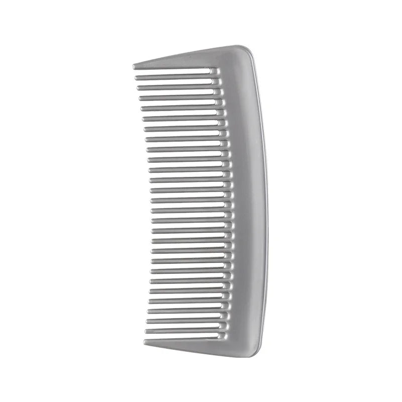 Small Wide Tooth Hair Relief Comb, Portable,portable, Smooth Hair, Handless Comb, Massage Oil Head, Back Head Quake Silver