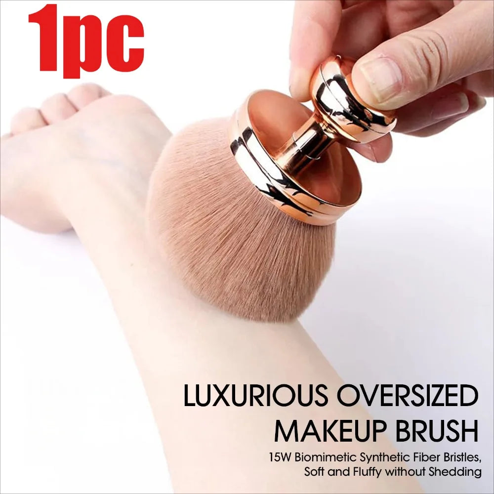 Extra Large Soft Body Makeup Brush Self Tanner Leg Makeup Bronzer Oval-shaped Multipurpose Blusher Brush Beauty Tools Wholesale Quake