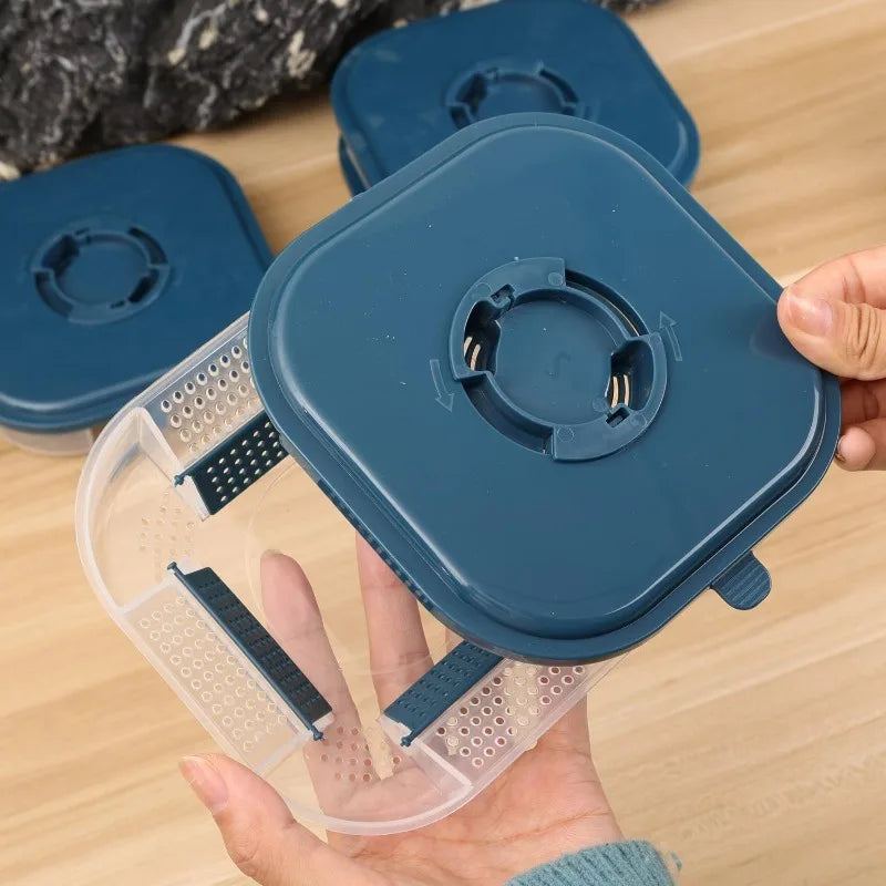 Efficient No-Bait Cockroach Trap Reusable Double-layer Insect Control Box for Roaches Spiders Ants Household Pest Catching Boxes Quake
