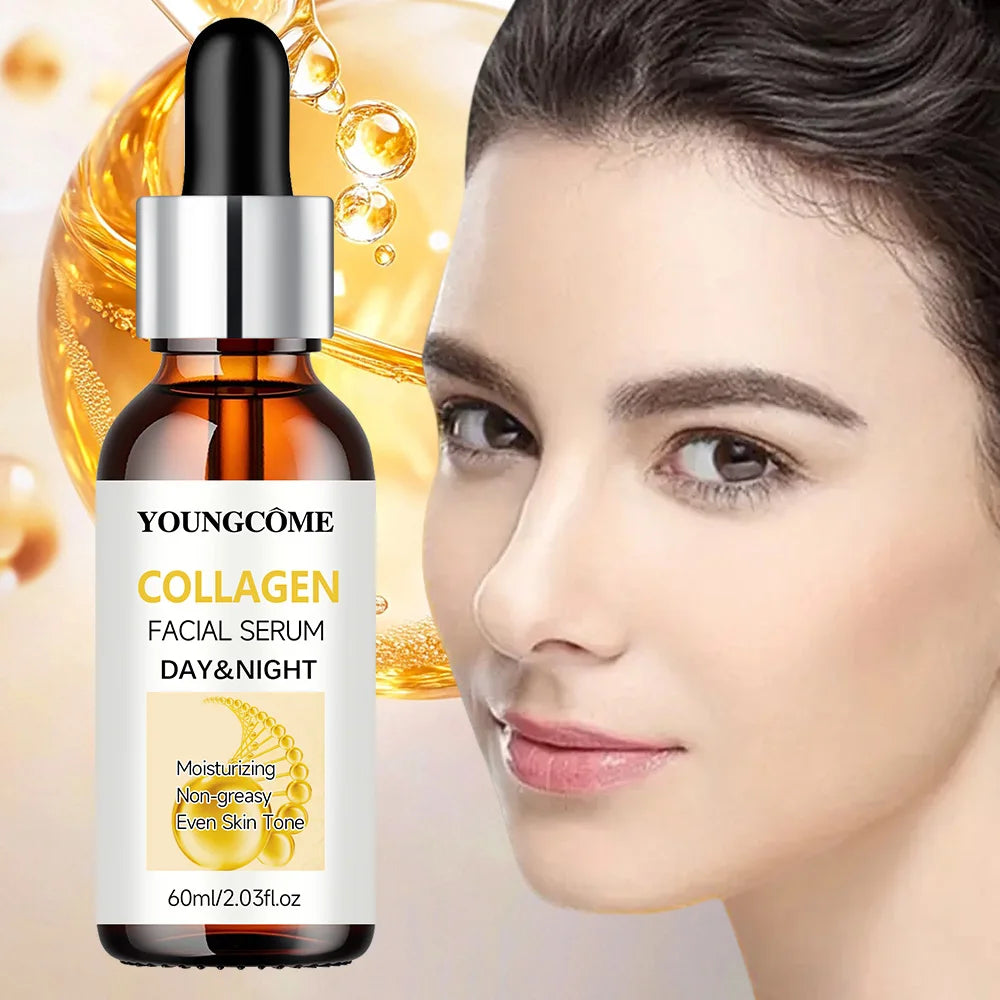  Collagen Facial Serum Moistunaing Skin Lifting Firm Fade Fine Lines Anti-aging Essence Whitening Brighten Nourish Skin Care Quake