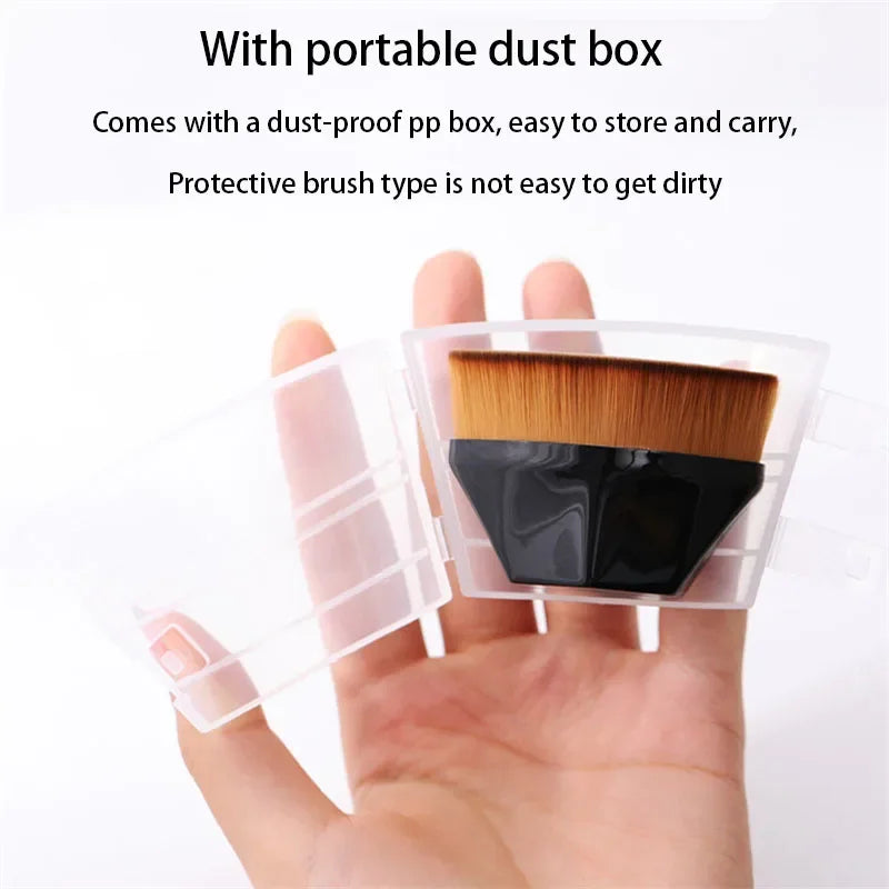 1Pcs New Arrival Foundation Brush BB Cream Makeup Brushes Loose Powder Brush Flat Kit Pincel Maquiagem Make Up Brushes Quake