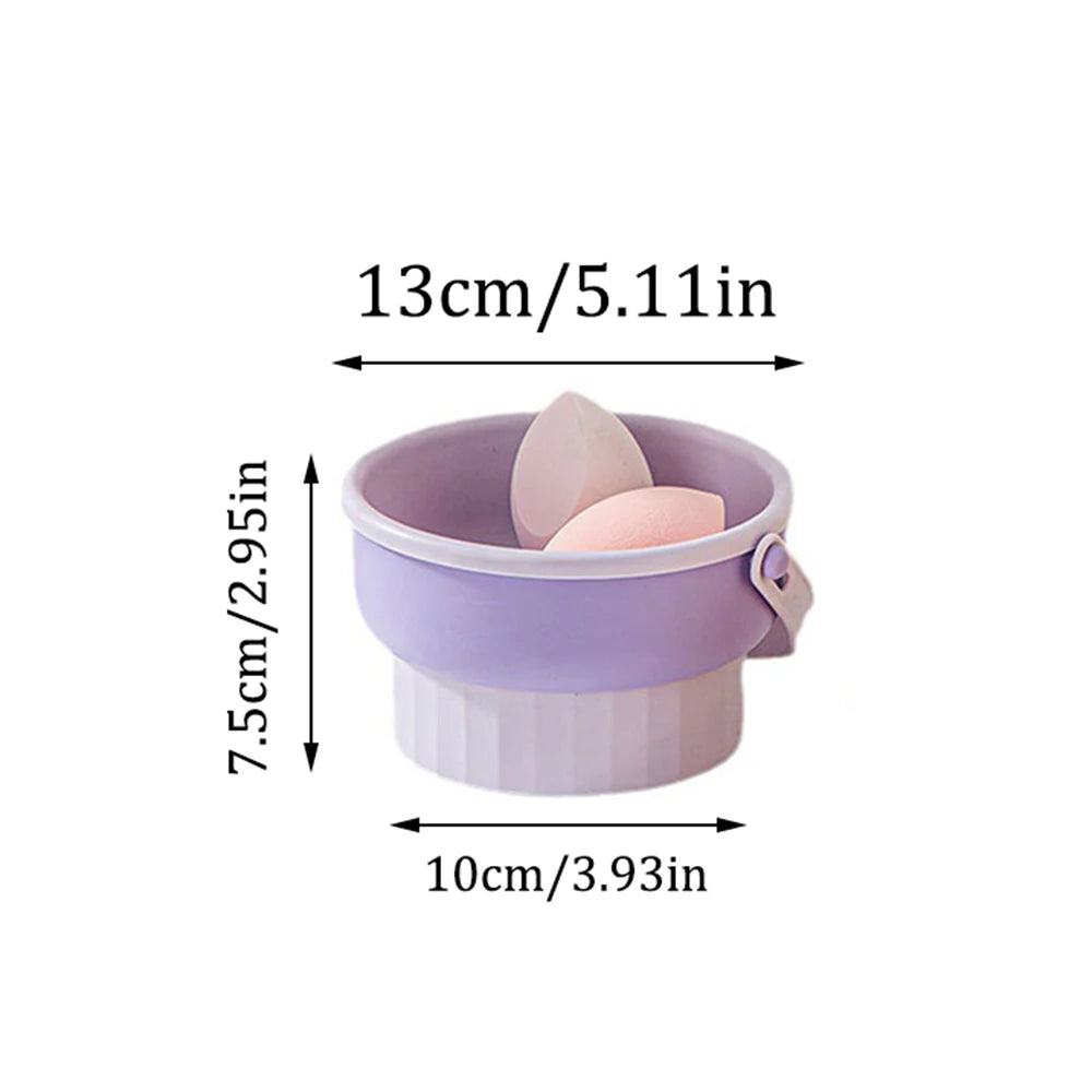 Makeup Brush Cleaning Bowl Beauty Egg Cleaning Tool Storage Set Brush Powder Puff Dry Cleaning Silicone Drying Shelf Quake