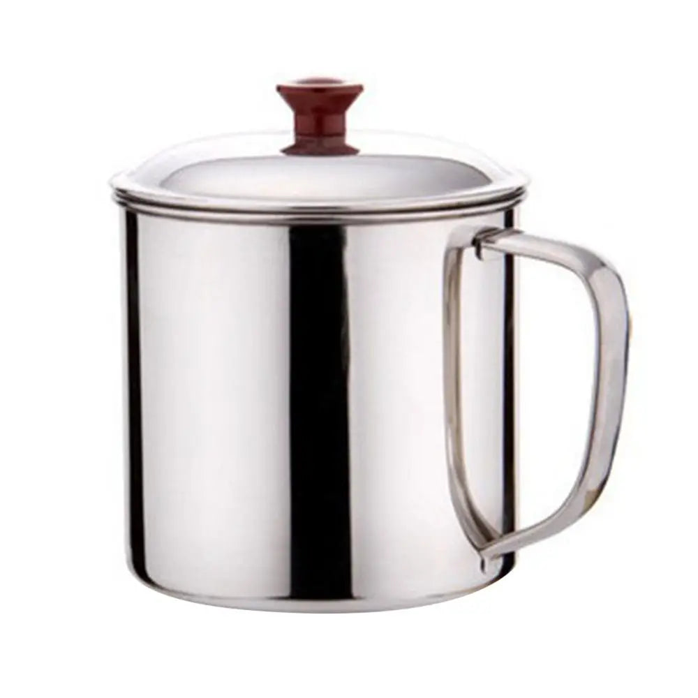 Portable Stainless Steel Tea Drinking Metal Tumbler Pint Cup Camping Coffee Mug Quake 11cm