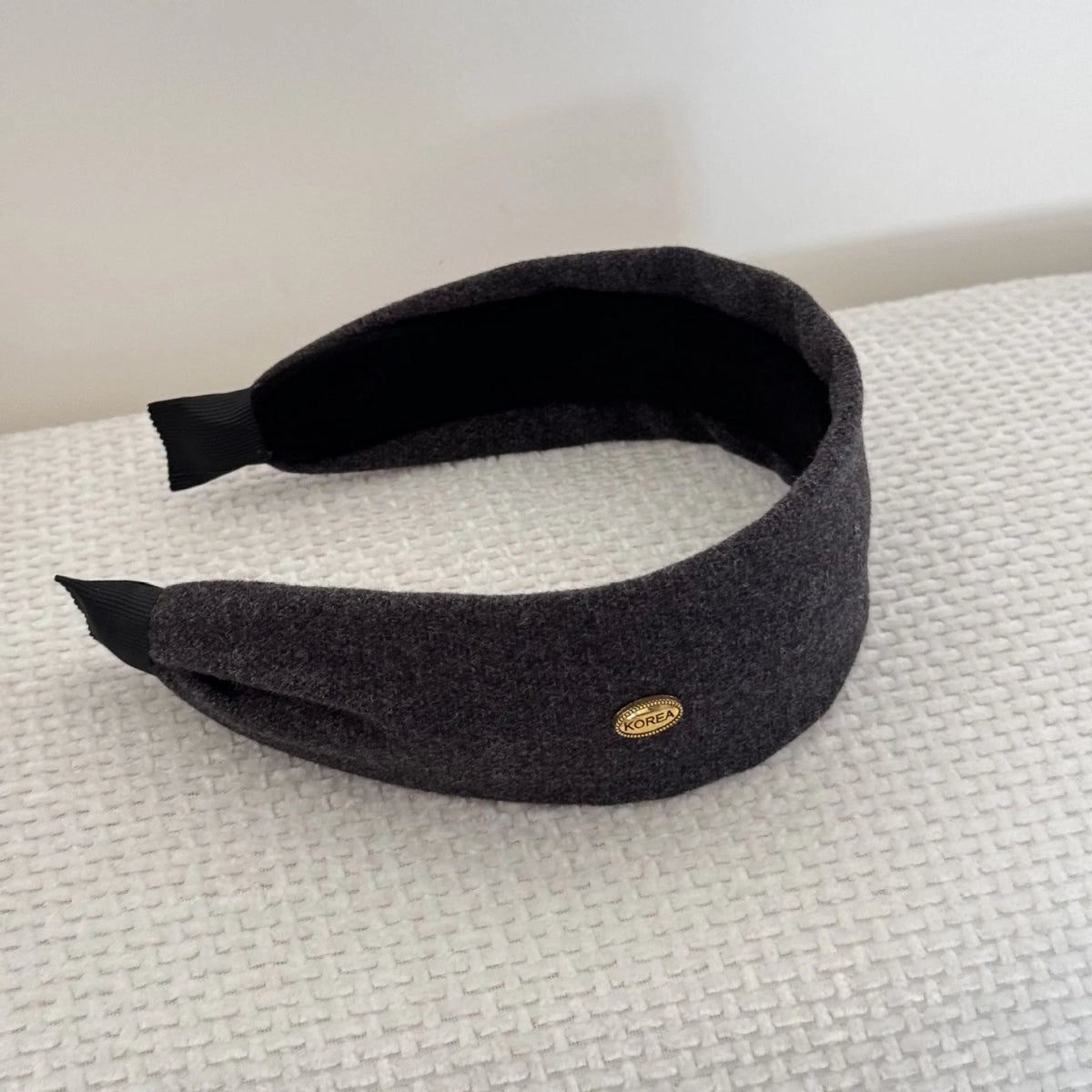 Woolen Fabric Wide Edge Headband Gold Label Headband Women Ladies Girls Daily Party Headwear Fashion Versatile Female Hairbands Quake gy