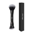 Single Makeup Brushes Private Label Popular Round Angled Foundation Makeup Blending Brush With Packing Wholesale 10pcs/lot Quake black