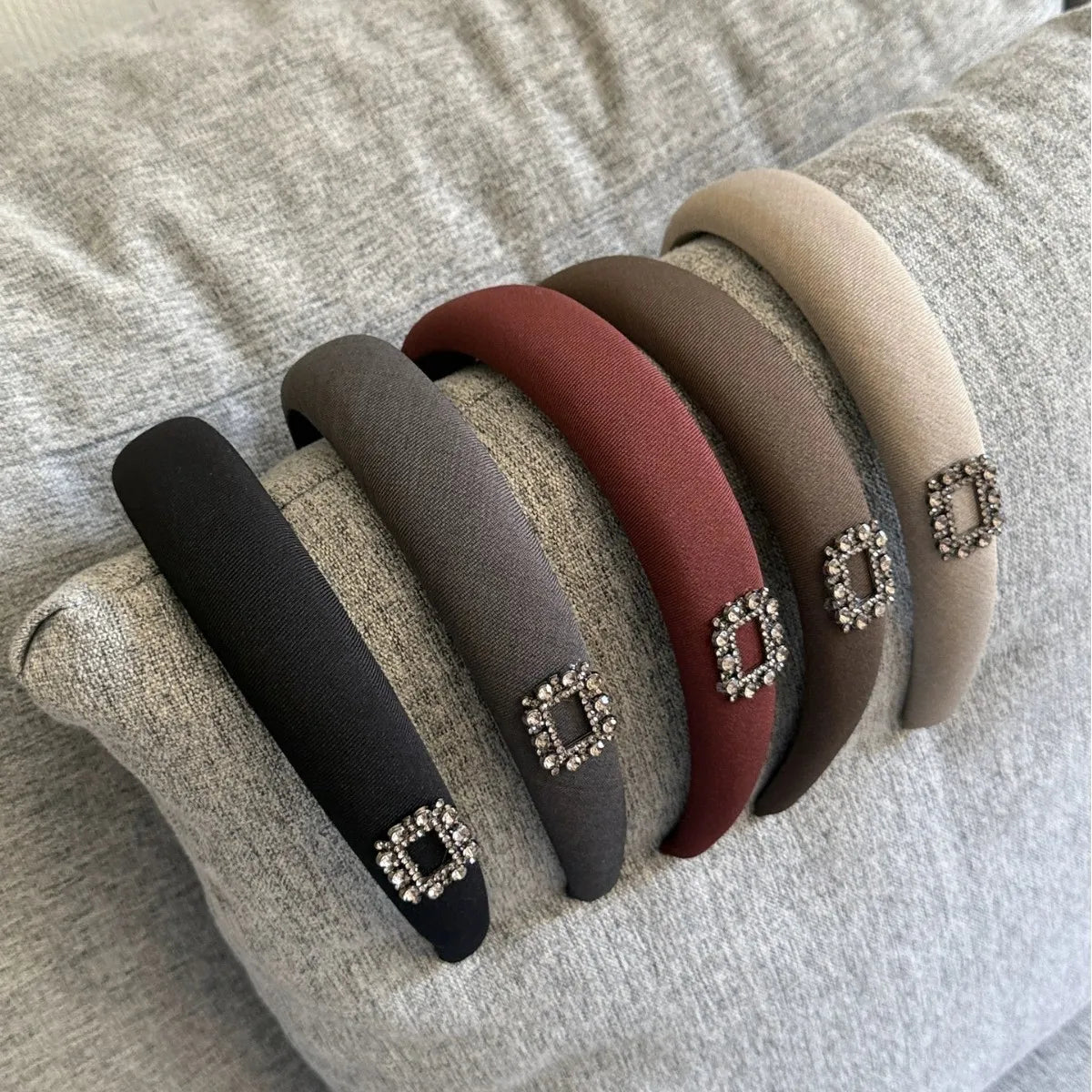Rhinestone Velvet Headband Korean Fashion Versatile Female Face Wash Simple Hair Hoop Daily Wear Headhoop Hair Style Accessories Quake