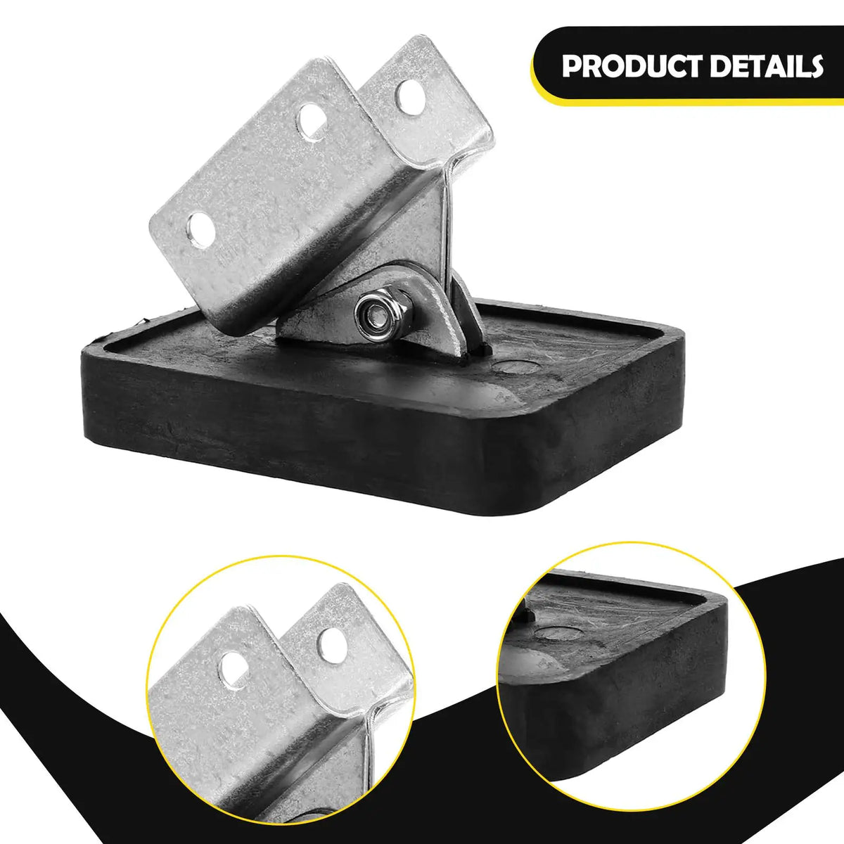 Extension Ladder Stop Mat Thick Rubber Iron Stabilizer Non Slip Floor Aid for Indoor Outdoor Maintenance Ladders Quake