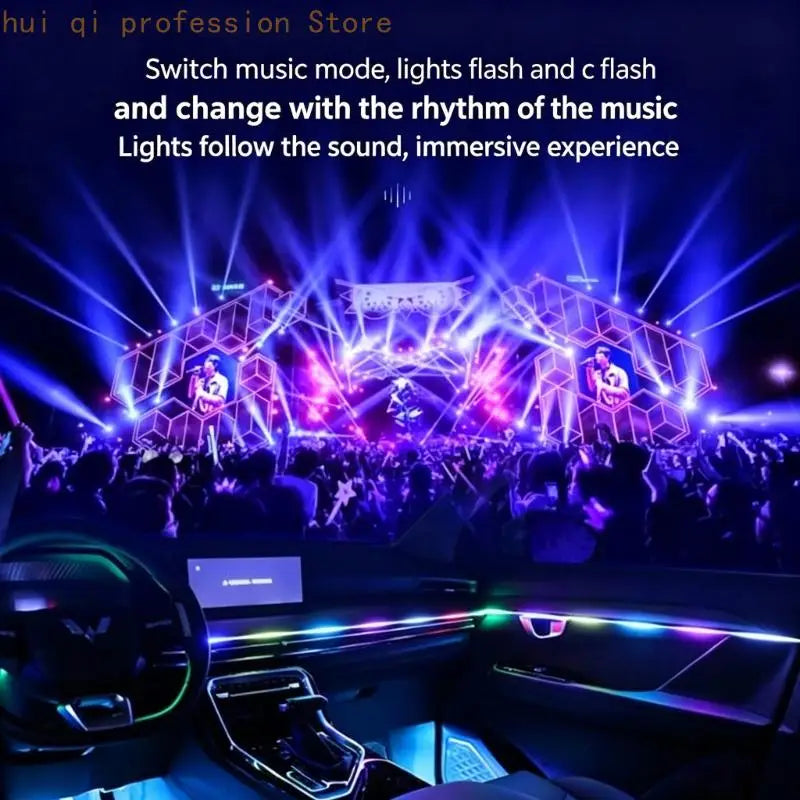 Car Interior LED Lighting with Mobile Control for Cabin H8WE Quake