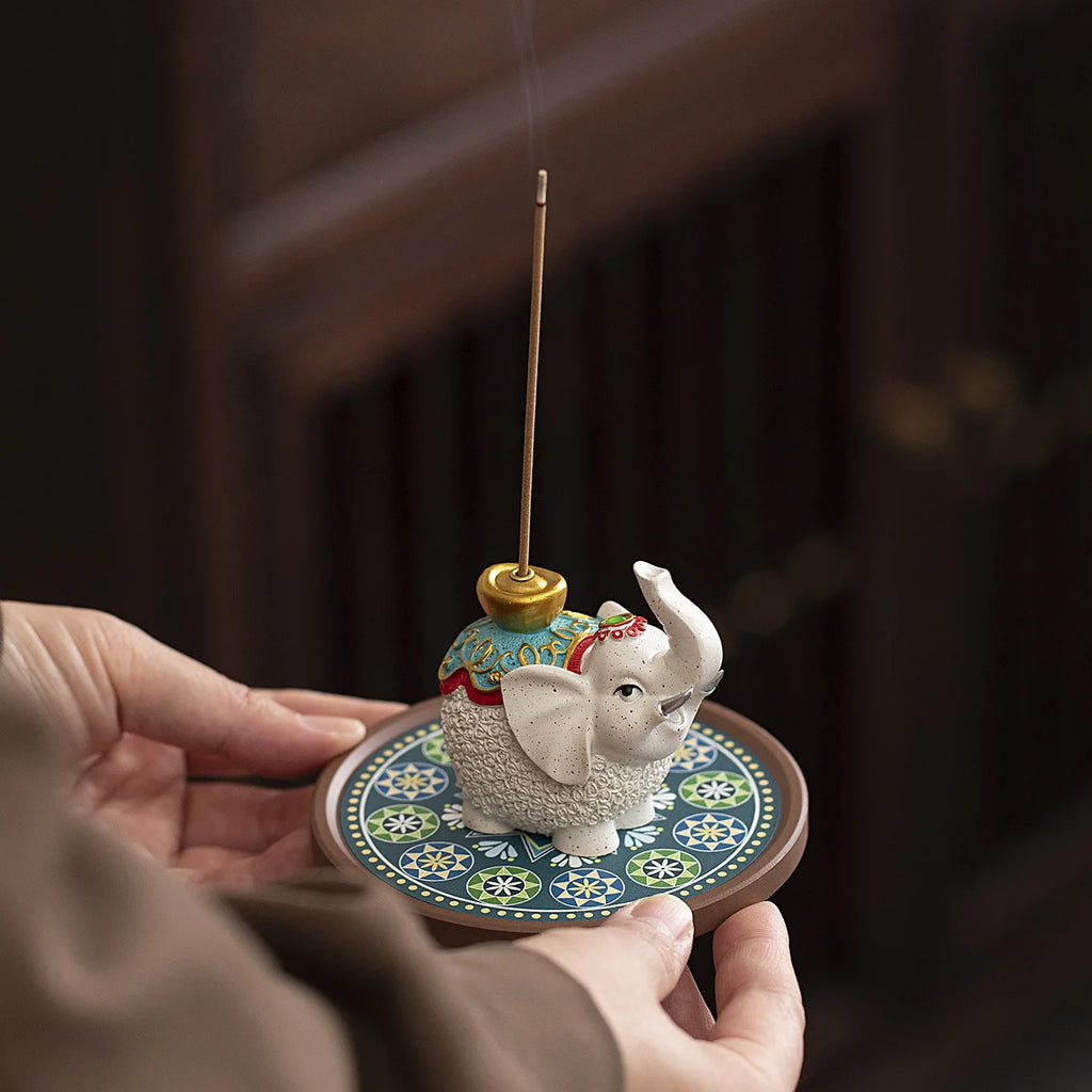 Auspicious Incense Holder Ornament for Home Indoor Incense Tea Table Tea Ceremony Incense Chinese Tea Table Aromatherapy Quake
