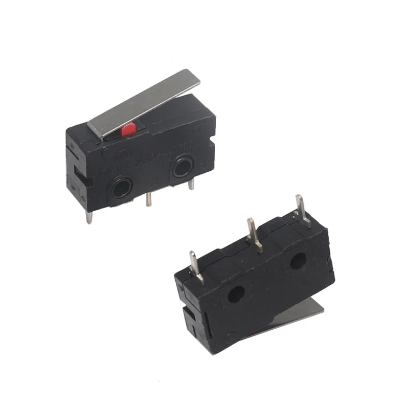 【10PCS】Micro Roller Lever Arm Open Close Limit Switch KW12-3 PCB Microswitch Quake