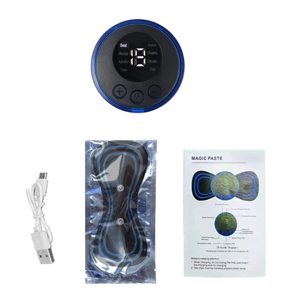 2/3/4 Pcs Smart Electric Neck Massager Set Cervical Patch 8 Modes 19 Levels Intensity Home Use Massage Tools for Relieve Fatigue Quake