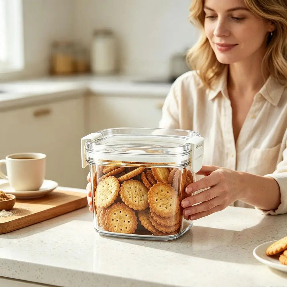 Electric Vacuum Food Storage Container One Touch Automatic Airtight Sealed Jar for Coffee Beans Tea Grains Nuts and Dry Food Quake