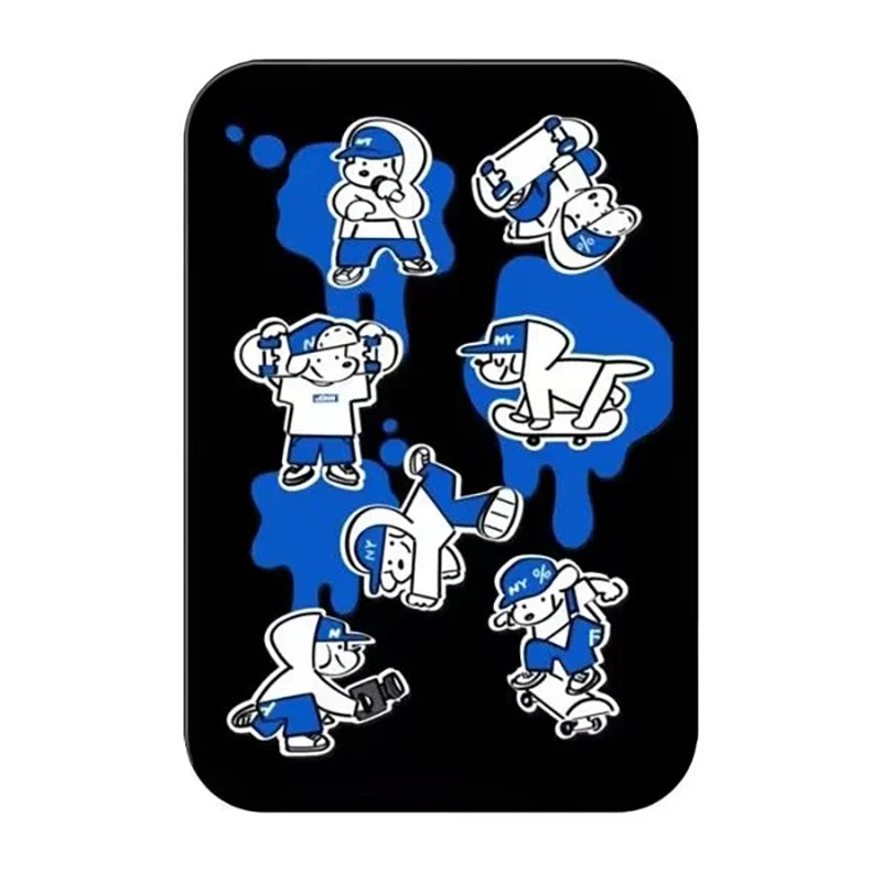 Surfboard Skateboard Dog Magnetic Phone Grip Card Holder Stand for IPhone 13 14 15 16 17 18 Pro Max Case Quake card holder stand 9