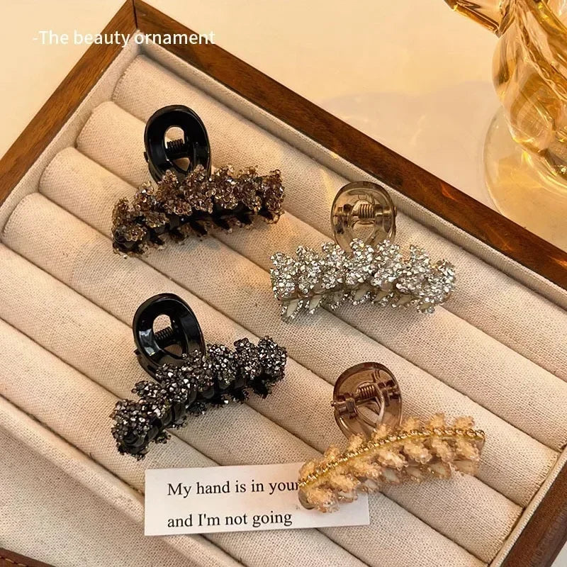 Korean Glitter Shiny Small Grab Clip Women Girl Hair Side Clip Forehead Bang Princess Small Hair Claw Clamp Hair Clip Quake