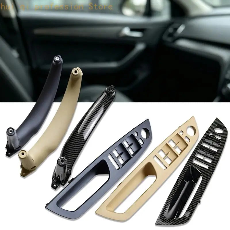 Vehicle Door Panel Grab Handle Trim Cover with ABS Build for Worn Interior Handle Area Repair Work and Door Care H8WE Quake