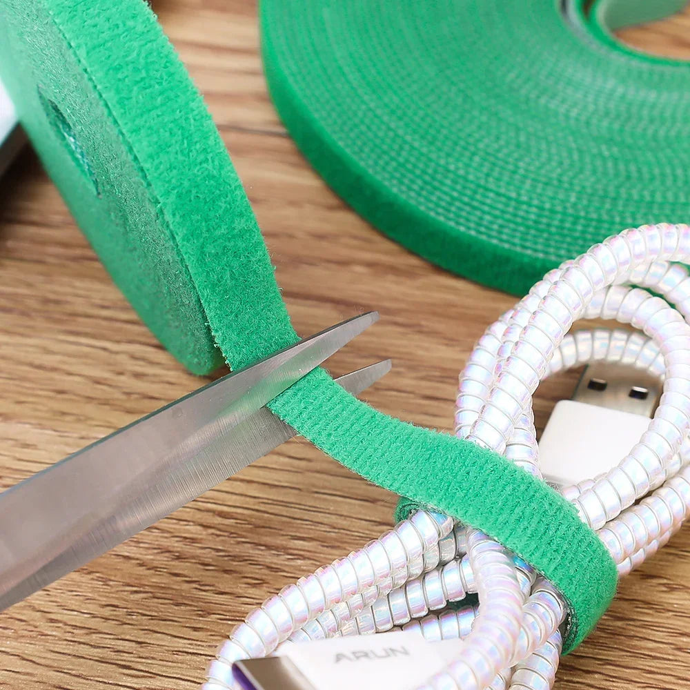 5/1Roll Nylon Plant Ties Plant Bandage Hook Tie Loop Adjustable Plant Support Reusable Fastener Tape for Home Garden Accessories Quake