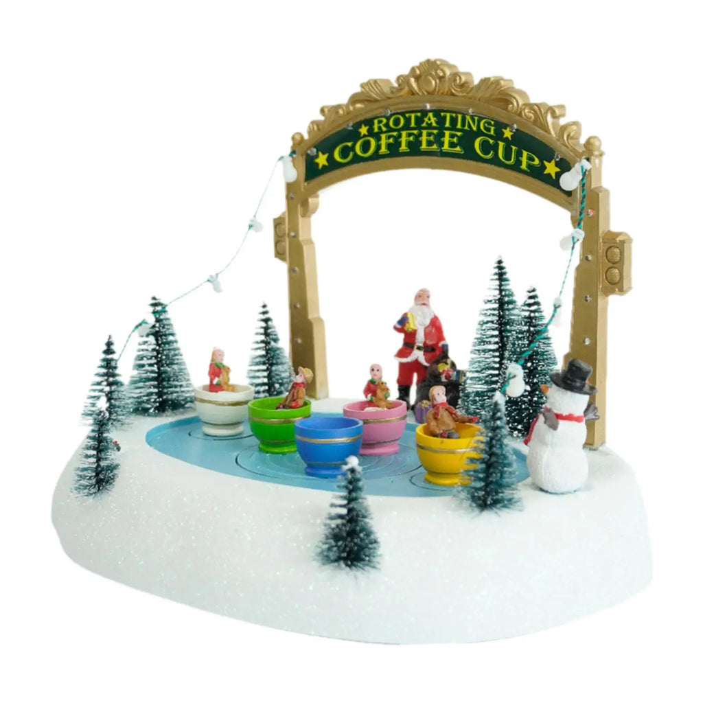 Music Box Mother Day Gifts Crafts Decorative Rotate Coffee Cup Christmas Statue for Kids Husband Girlfriend Niece Daughter Quake Default Title