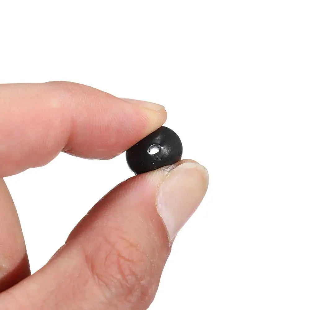 High Quality Plastic Stoppers Night Black Fishing Floats Beads Round Soft and hard bean Quake