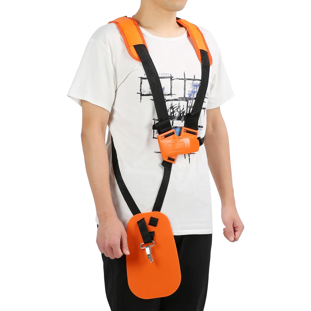 Brush Cutter Strap Trimmer Shoulder Strap Lawn Mower Harness Strap Double Shoulder Nylon Belt for Brush Cutter Strimmer Harness Quake