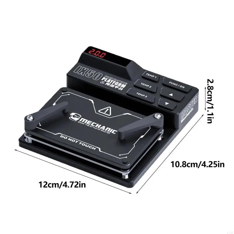 Circuit Board Preheating Station with 3 Saved Temperature Controls, Digital Display and Set-Point Sound for Component K1KF Quake