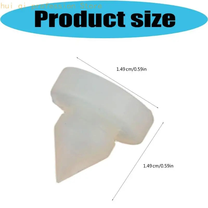 White Plastic Stop Pad Replacement Set, Round Cap Push-In Parts for Brake Use and Vehicle Interior Repair Work 46505-SA5-000 Quake