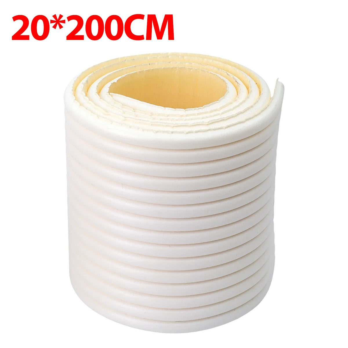 Upgraded W Shaped Anti Collision Strip XPE Foam 3D Wall Decal Protector Baby Safety Soft Padding for Furniture Doors Home Decor Quake WHITE 5Rolls (10M)