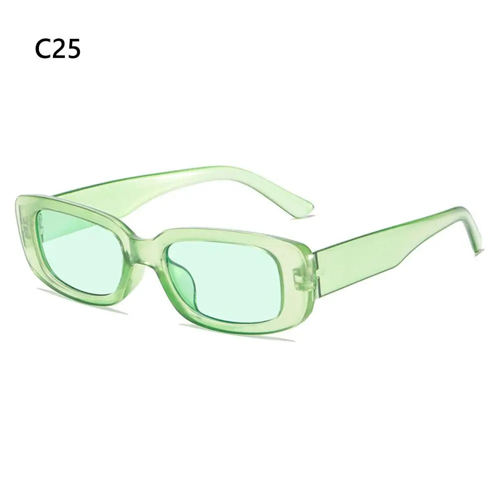 Y2K Rectangle Sunglasses UV400 Candy Colors – Women & Men
